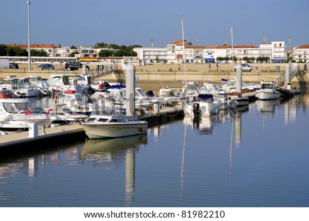 Port of Royan in France, region Charentes-Poitou, department Charente Maritime