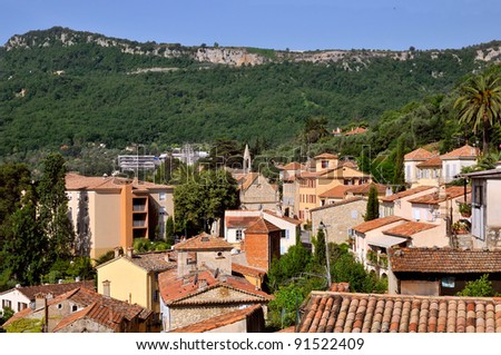 Village of  Le Bar sur Loup in southeastern France, region Provence, department Alpes Maritimes