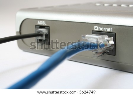 The cable is connected to the modem