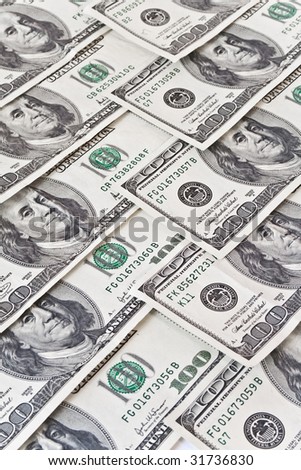 business concept. money background from dollars usa