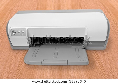 office computer technology. ink-jet printer witout paper