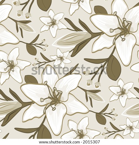 Wallpaper Patterns on Seamless Floral Wallpaper Pattern Stock Photo 2015307   Shutterstock