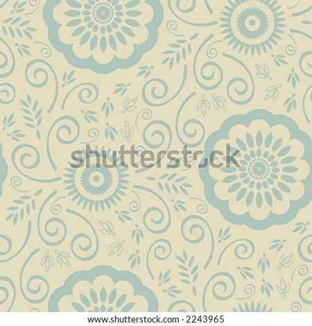 floral wallpaper vector. stock vector : Seamless Floral
