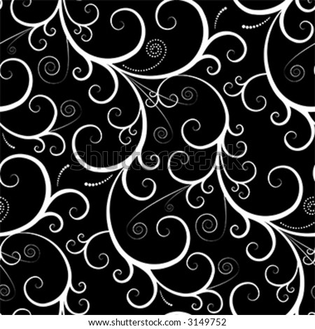 black and white wallpaper pattern. swirly wallpaper pattern