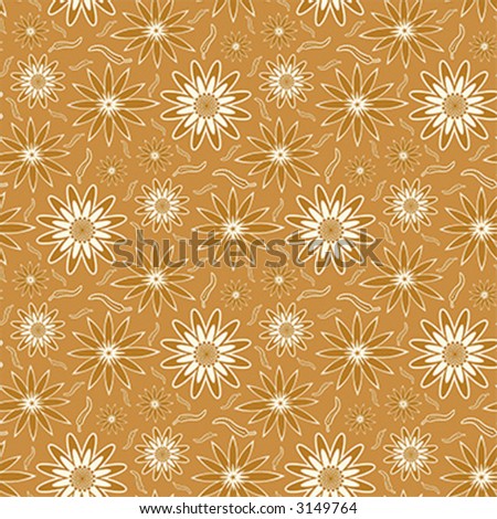 floral wallpaper tile. stock vector : Seamless repeating wallpaper tile