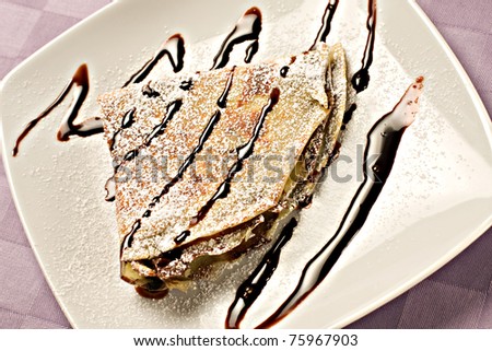 Delicious french crepe