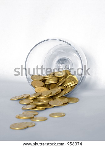 scattering of coins