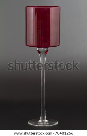Red Liquor Glass isolated on black background