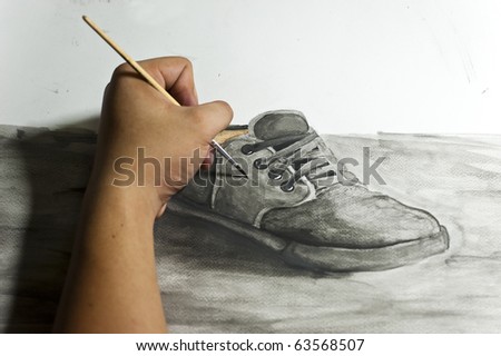 Drawing a shoe