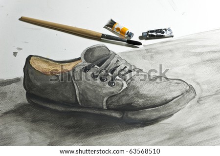 One shoe drawing