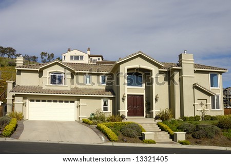 semi-Custom hillside executive home in Northern California