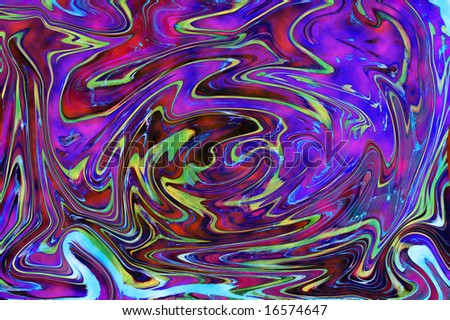 Psychedelic abstract from a hippie of the 70's