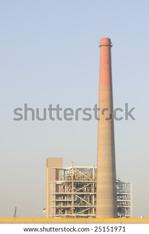 image of smoke stack at an industrial factory in the San Francisco Bay area.