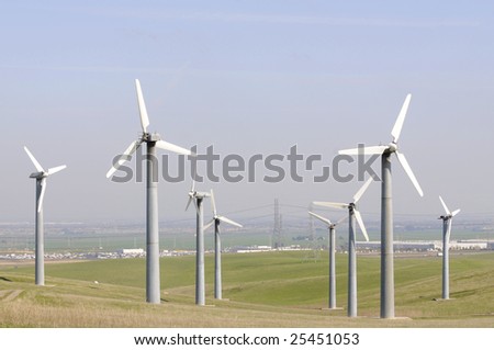 Wind powered generators in Northern California