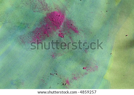 not created abstractions,painting job: green background with purple spots