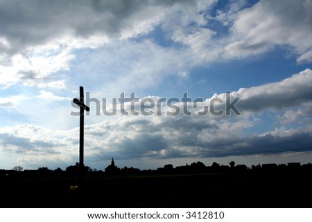 Catholic Crosses Pictures. Wooden catholic cross on a