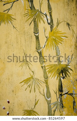 yellow painted leaves