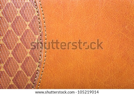 leather sewing texture for background
