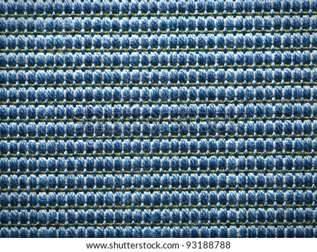 closeup of seamless blue fabric texture