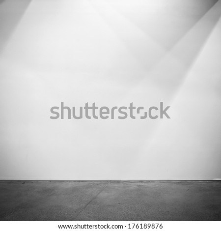 Texture blank wall with floor