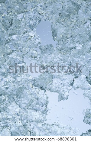 Ice shards background