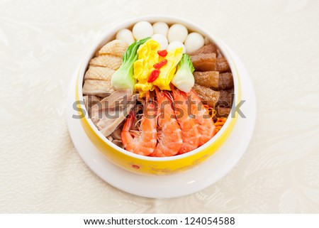 A Guangdong dishes, sea food and poultry