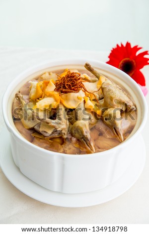 Chinese food, Chinese herbal medicine stewed chicken