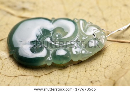 Jade pendant, a symbol of good luck