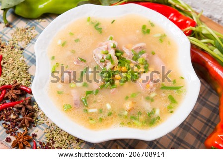 Pig\'s trotters soup, Chinese food
