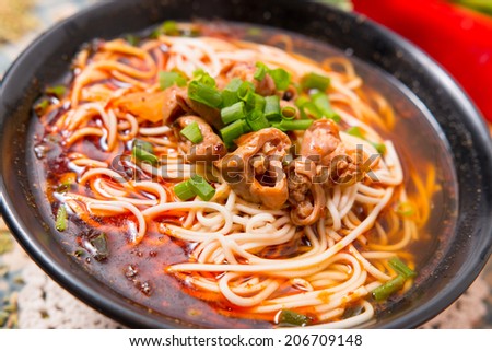 Hand-Pulled Noodle, popular in the China fast food