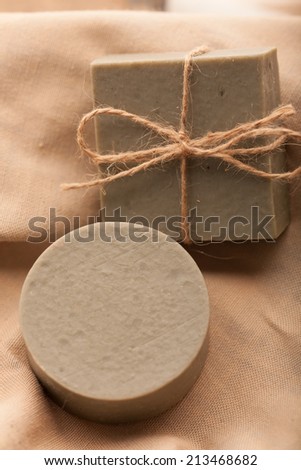 Handmade soap, making use of natural raw materials