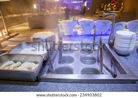 China self-help kitchen, kitchen Hot pot