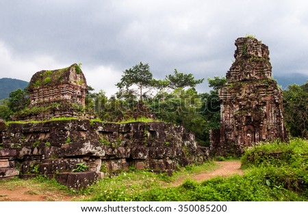 My Son hindu  temple ruins, Vietnam, Unesco Heritage in Vietnam