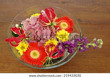Wedding decoration with beautiful flowers in the vase on the table