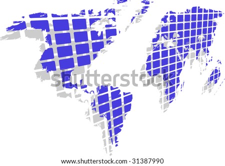 world map globe vector. green world map and globe