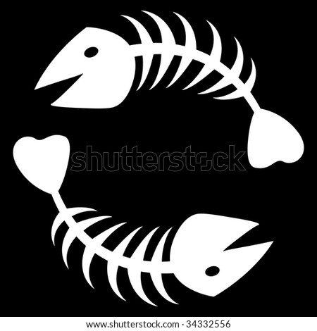 Skeleton Fish Logo