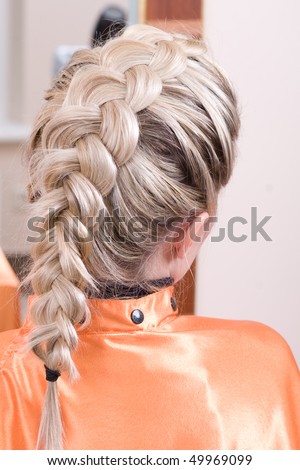 hairstyle braid. backgrounds