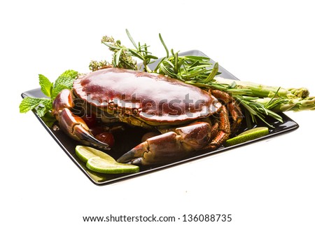 Big boiled crab