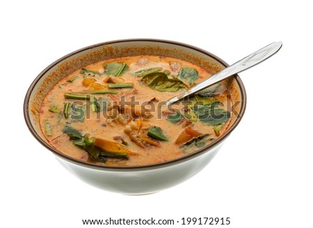 Famous asian Tom Yam soup