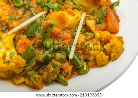Mix vegetable masala - Indian traditional food