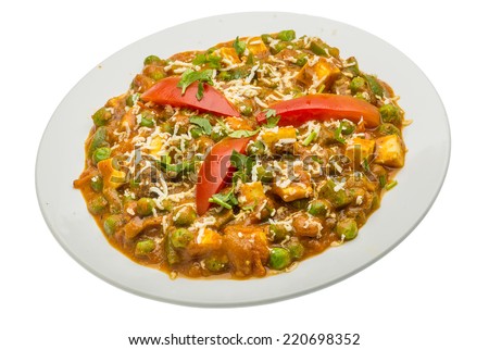 Mutter Paneer - Indian traditional food