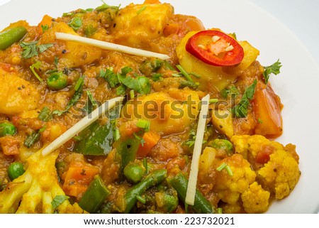 Mix vegetable masala - Indian traditional food