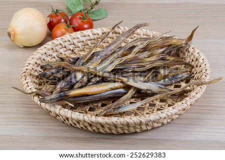 Dry salted fish - soft traditional snack for beer