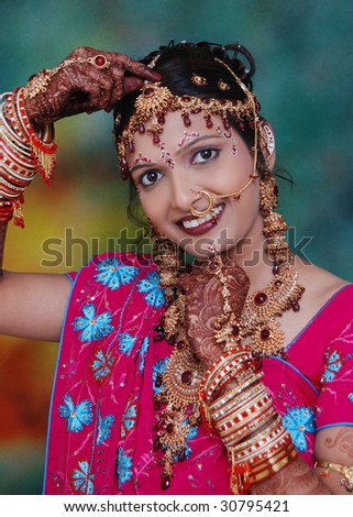Bride in Indian marriage