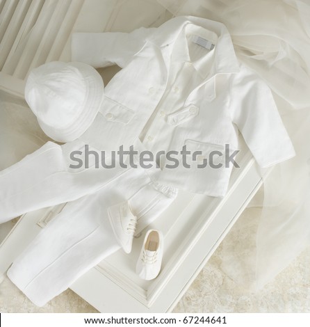 Baby Baptism Outfits on White Christening Clothes For Boys Stock Photo 67244641   Shutterstock