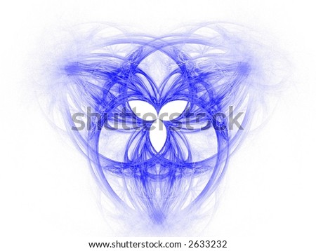 stock photo High res flame fractal forming the celtic symbol of the Holy 