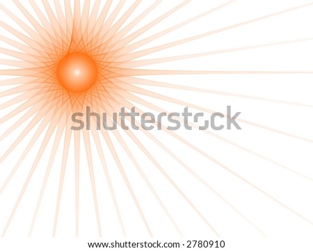 fractal sun background in left top corner