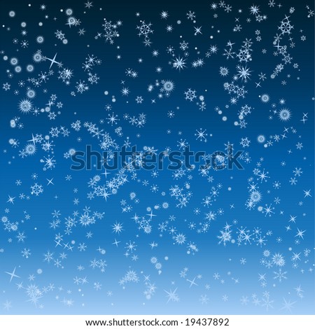 Winter Backgrounds on Falling Snowflakes Winter Background Stock Vector 19437892