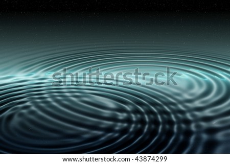 dreamy hazy night wallpaper with with stars reflected in water ripples