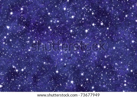 stock photo Night sky wallpaper with many stars and dreamy effect
